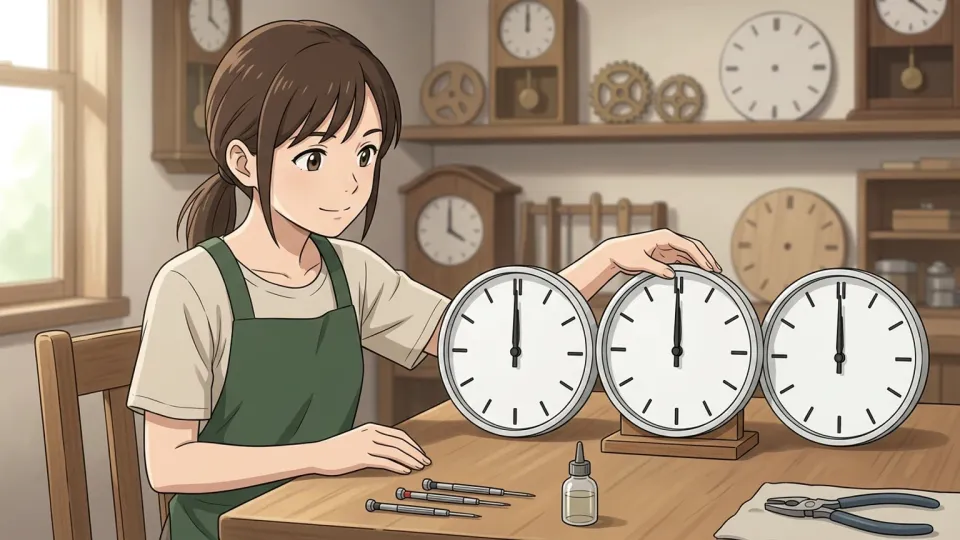 完全に一致する2つの時計