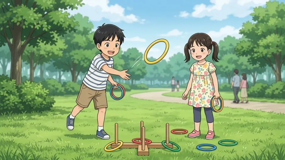 公園で遊ぶ子供たち