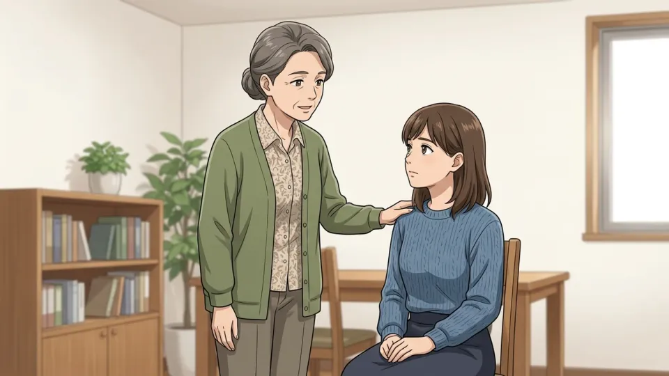 キャリアについて助言をする女性