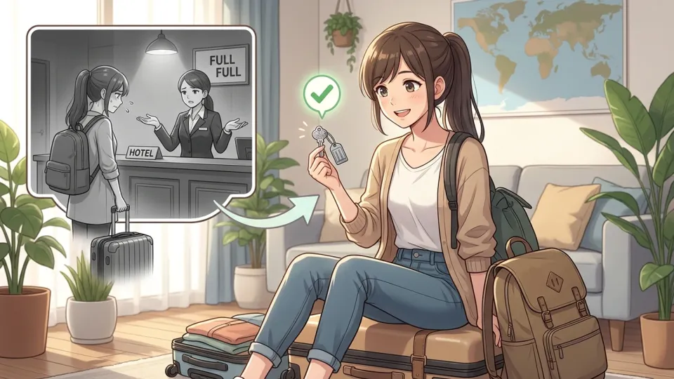 旅行前に予約を確認するのが望ましい場面
