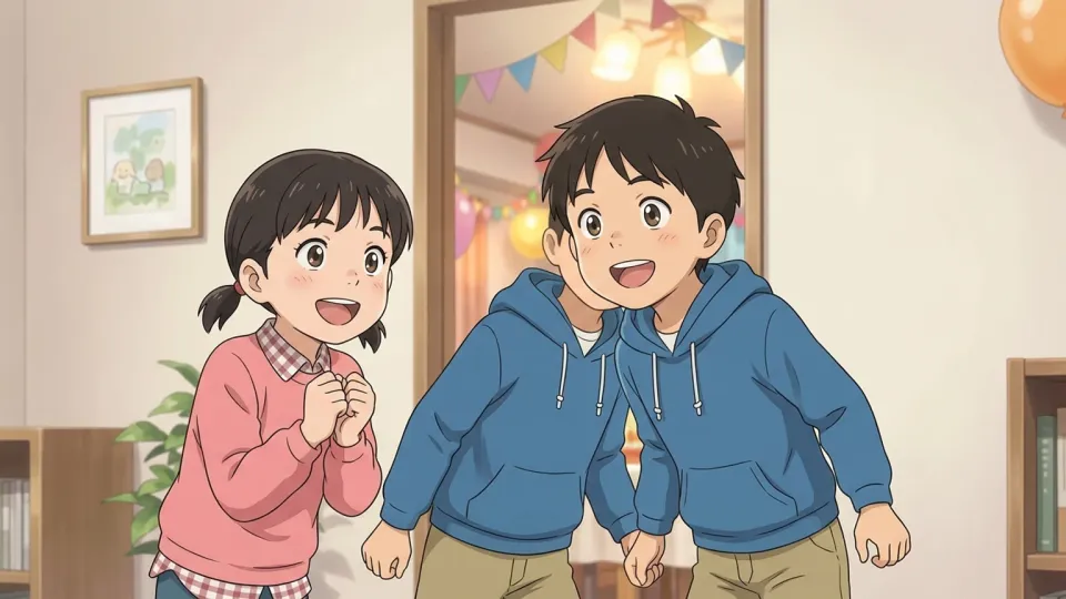 パーティーを心待ちにする子どもたち