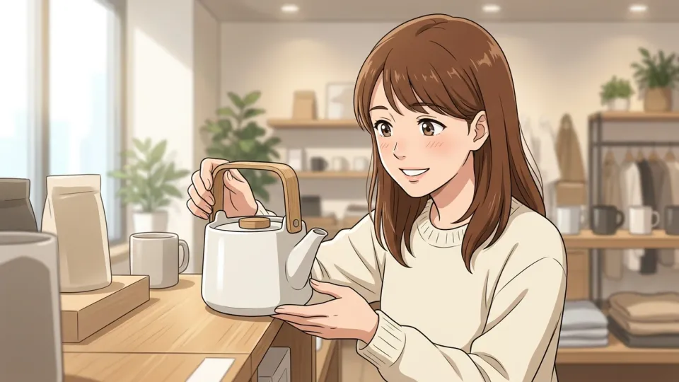 若い消費者が製品に惹きつけられているイラスト