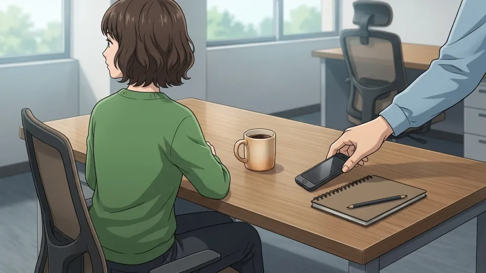 会社資源の不正使用を示すイラスト