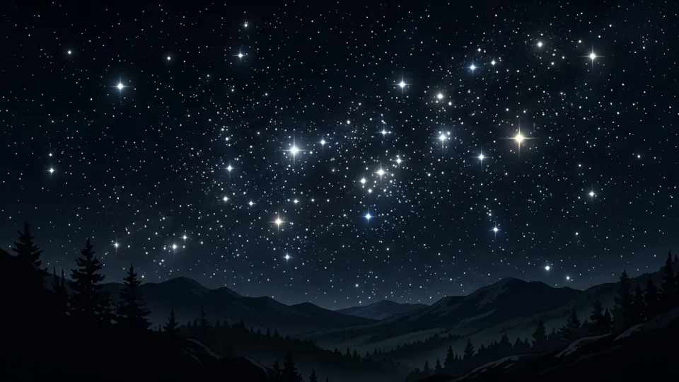 夜空に輝く星々