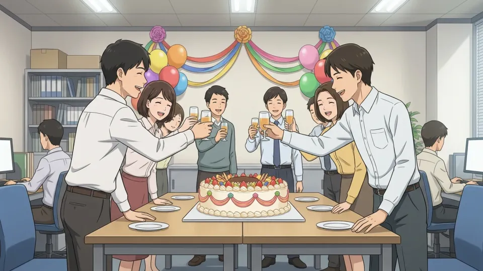 会社の10周年記念祝賀会