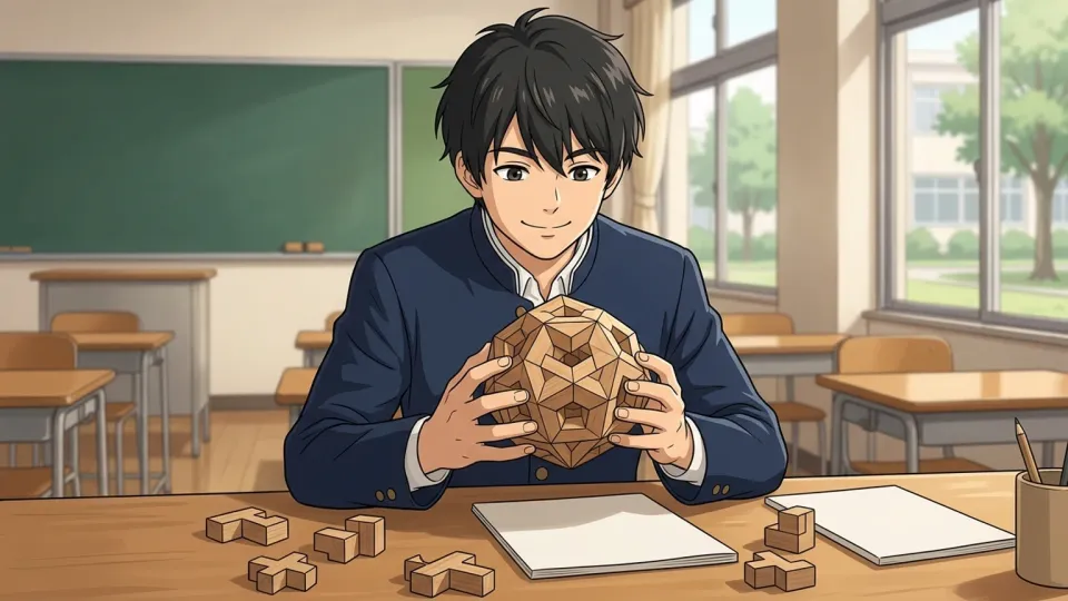 数学の問題を解く生徒