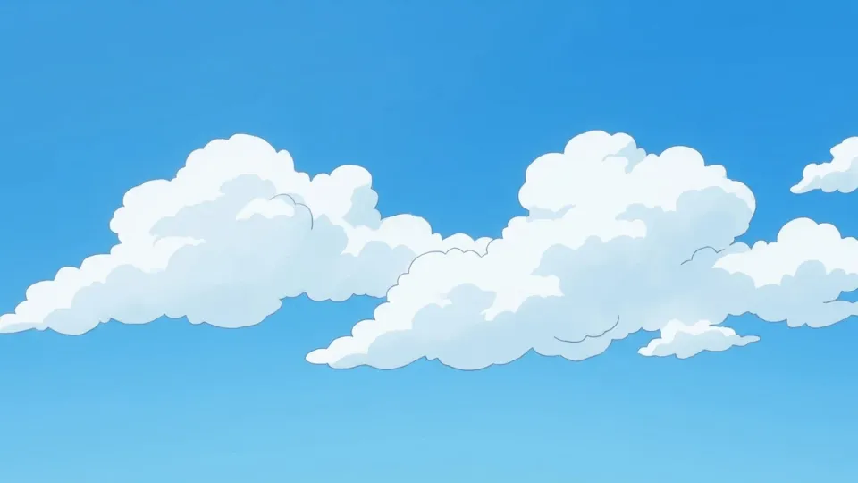 青空に浮かぶ白い雲