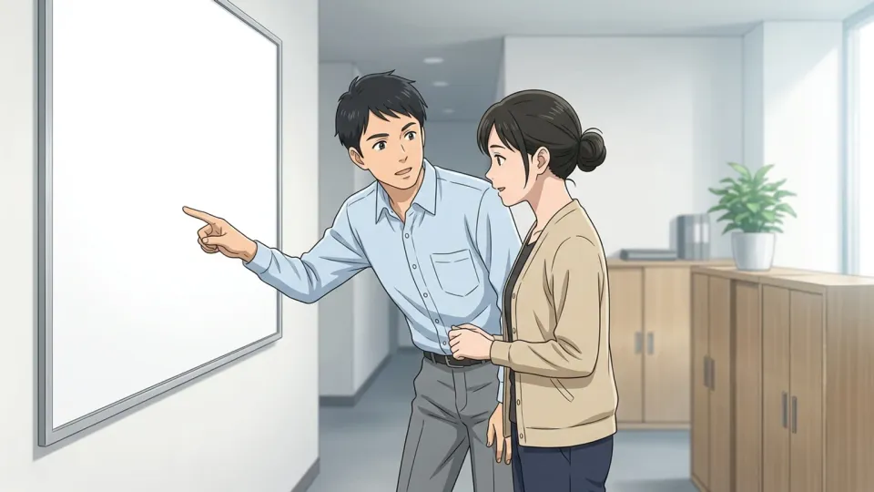 チームで意見を交わす様子