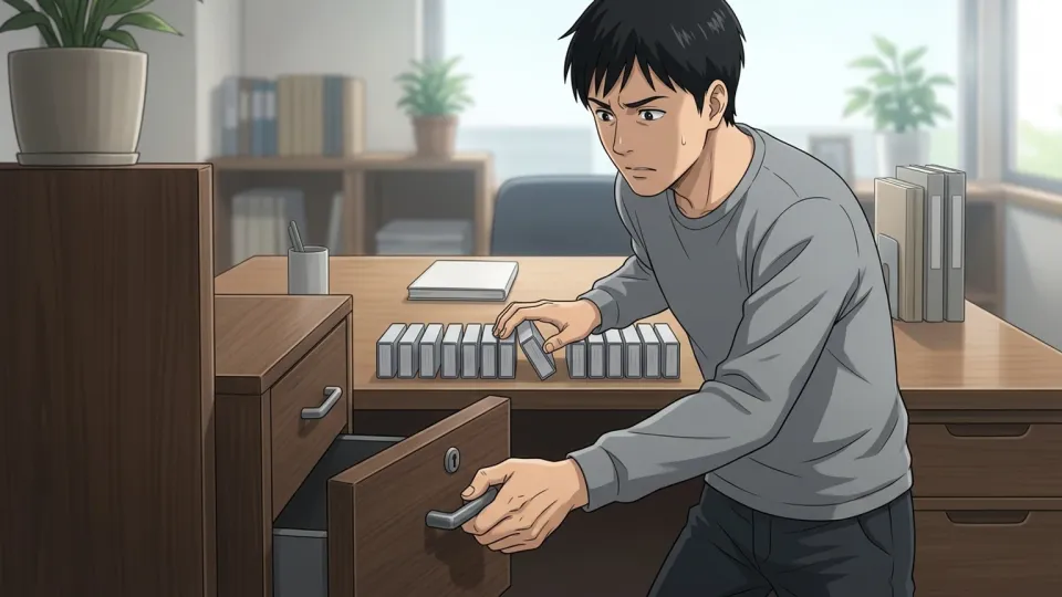 引き出しを開けずにはいられない衝動に駆られる男性