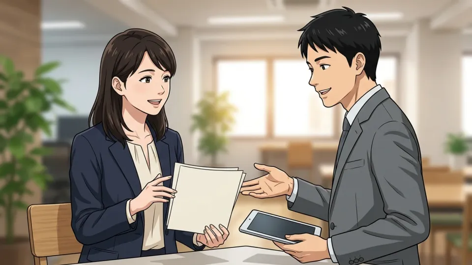 部門間の連携を視覚化したイラスト