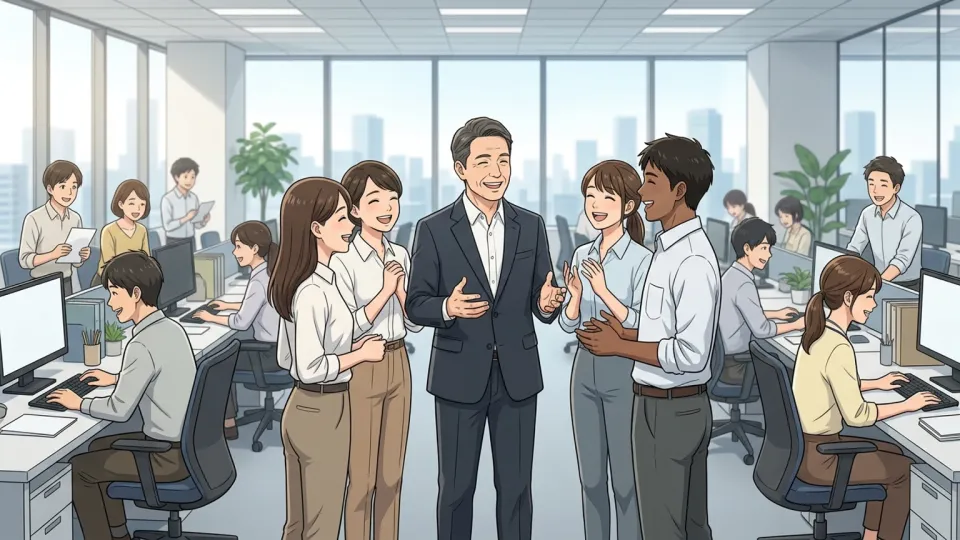 新しいCEOが企業文化を変えようとしている様子