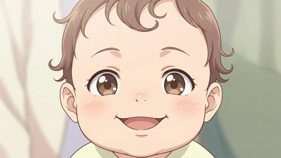笑顔の赤ちゃん