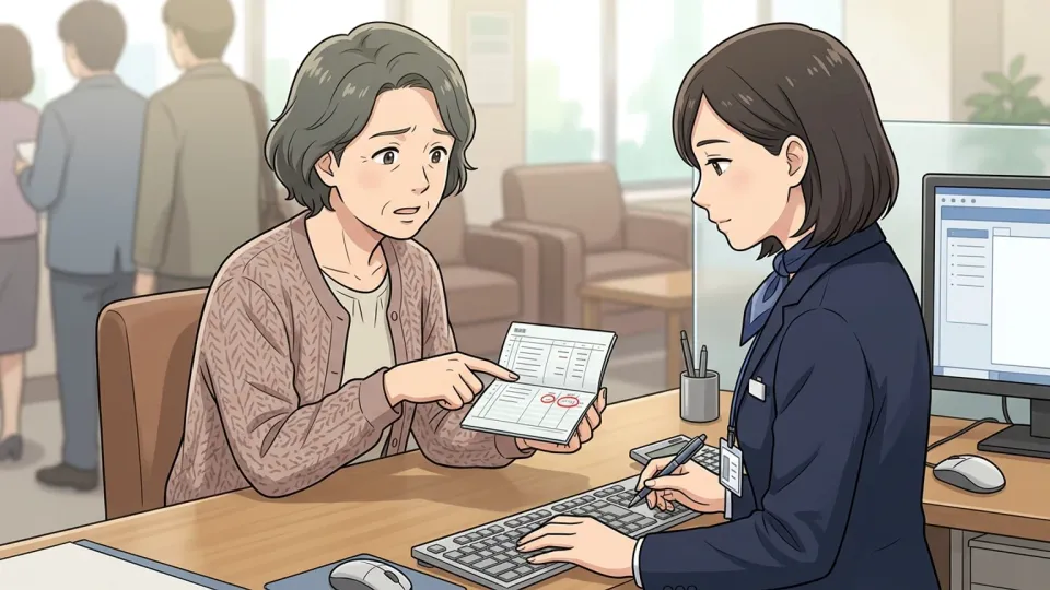 口座明細の引き落としについて問い合わせる顧客