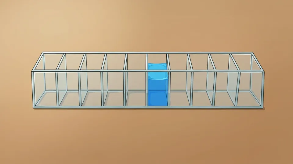 計算用紙の小数点を確認する手元