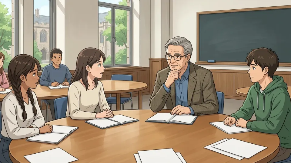 学生の意見を尊重する教授