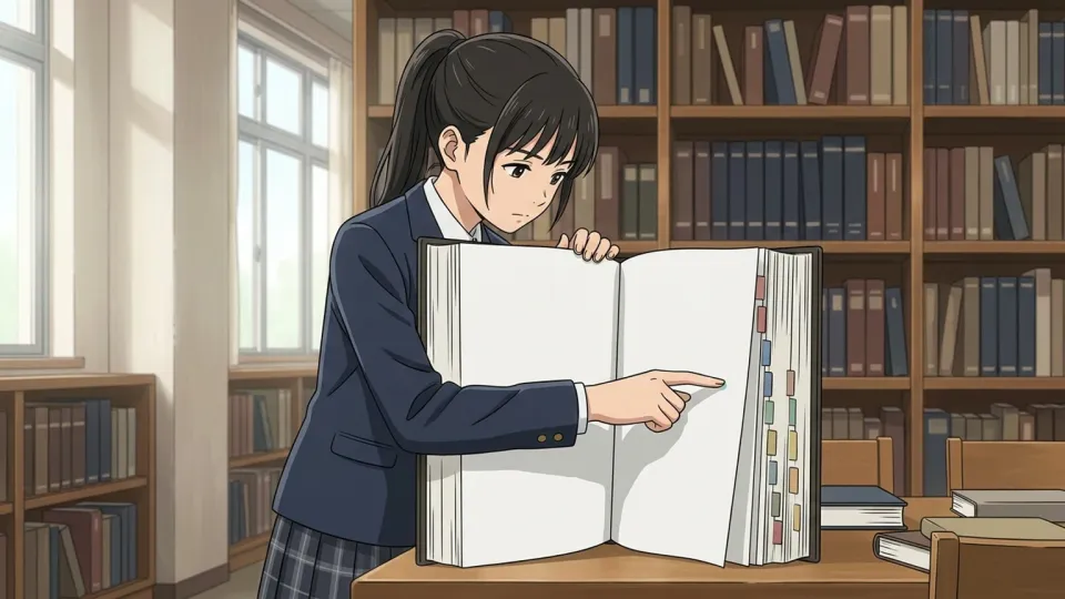 辞書で単語を調べる人