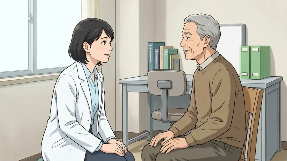 患者に敬意を持って接する医師