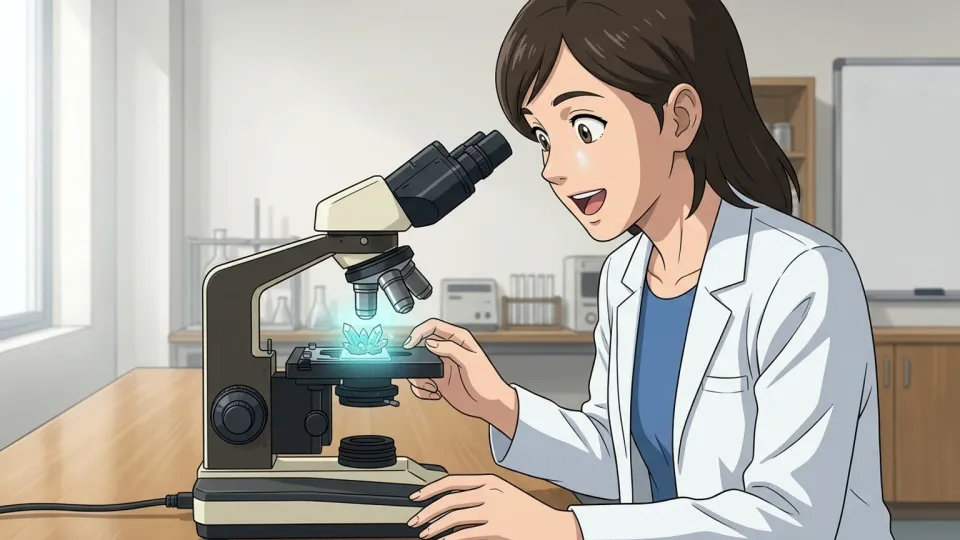 研究所で新しい発見をした科学者
