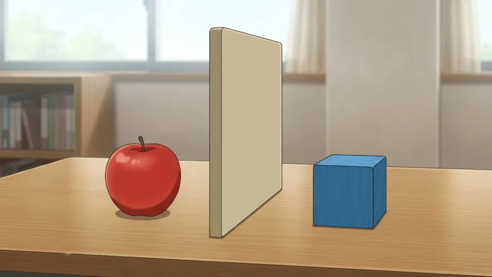二つの製品の間に明確な区別をつける様子