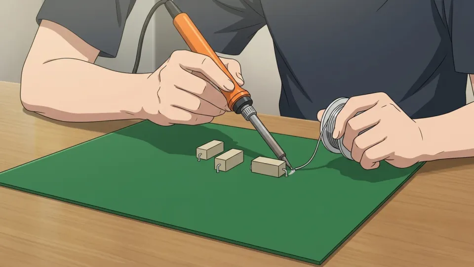 大学で電子工学を学ぶ学生