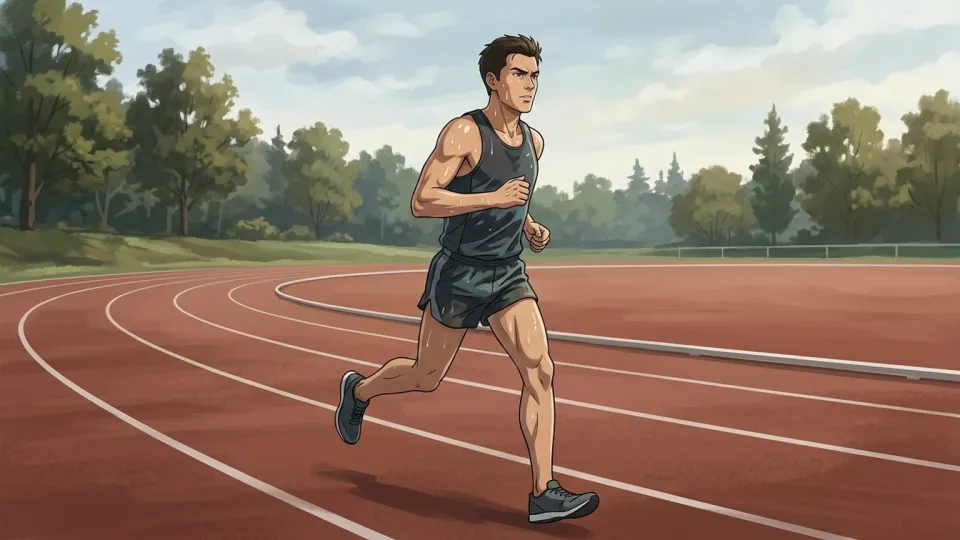 マラソンコースを走り抜けるランナー