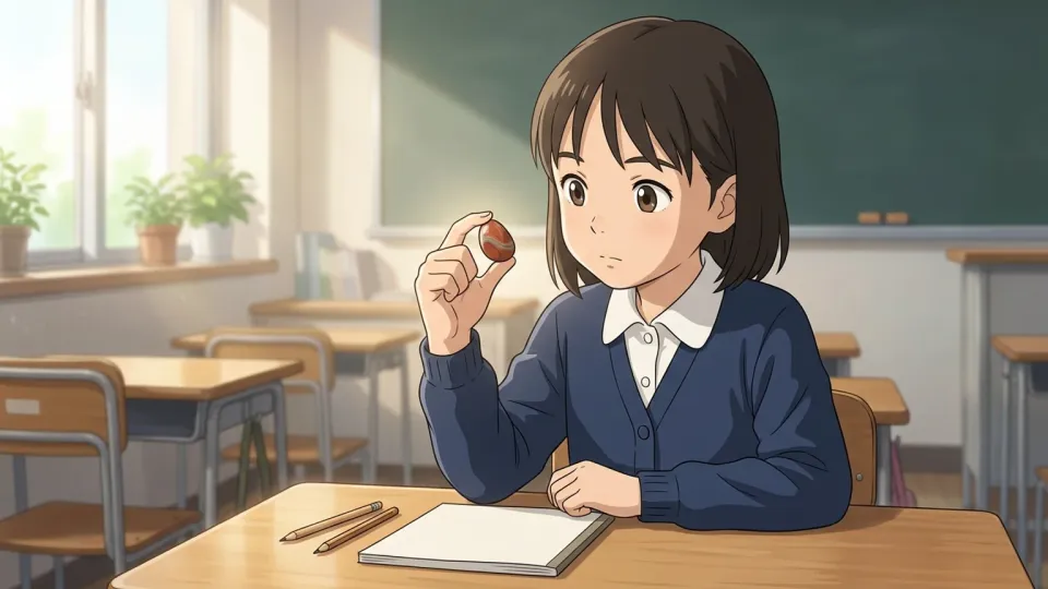 たくさんの果物の中でリンゴが強調されている様子