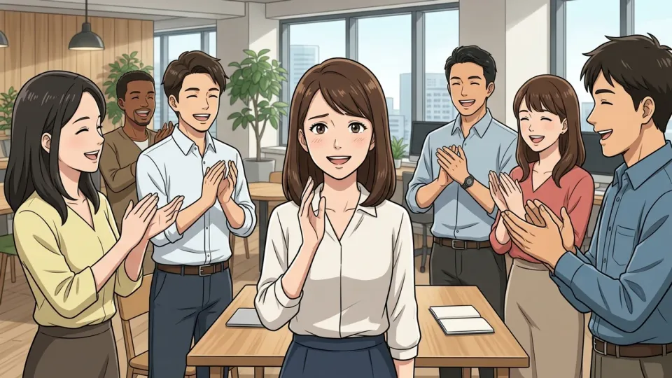 同僚から尊敬を集める女性
