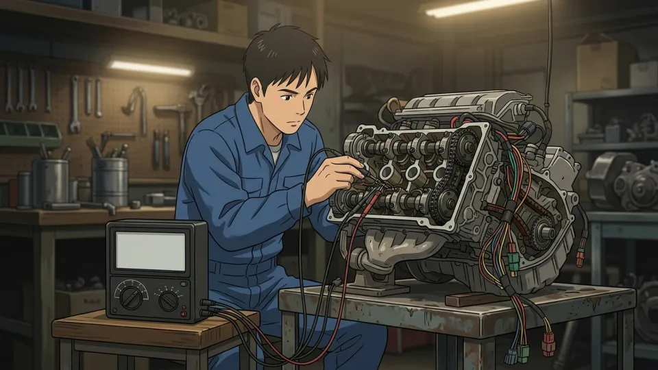 試験的なエンジン設計をテストするチーム