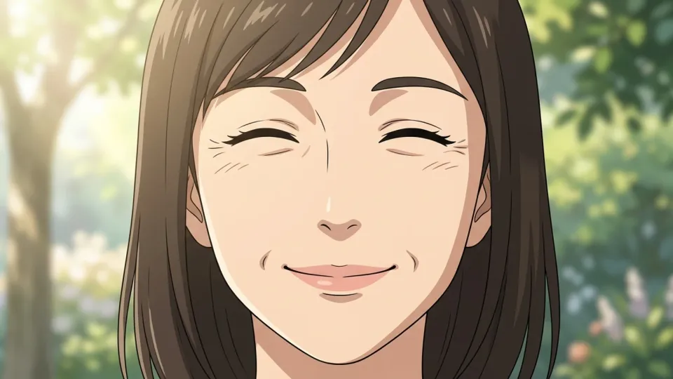 幸せそうな表情を浮かべる女性