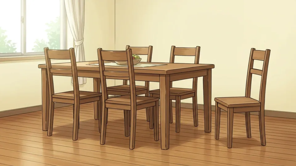 客のために追加で用意された椅子