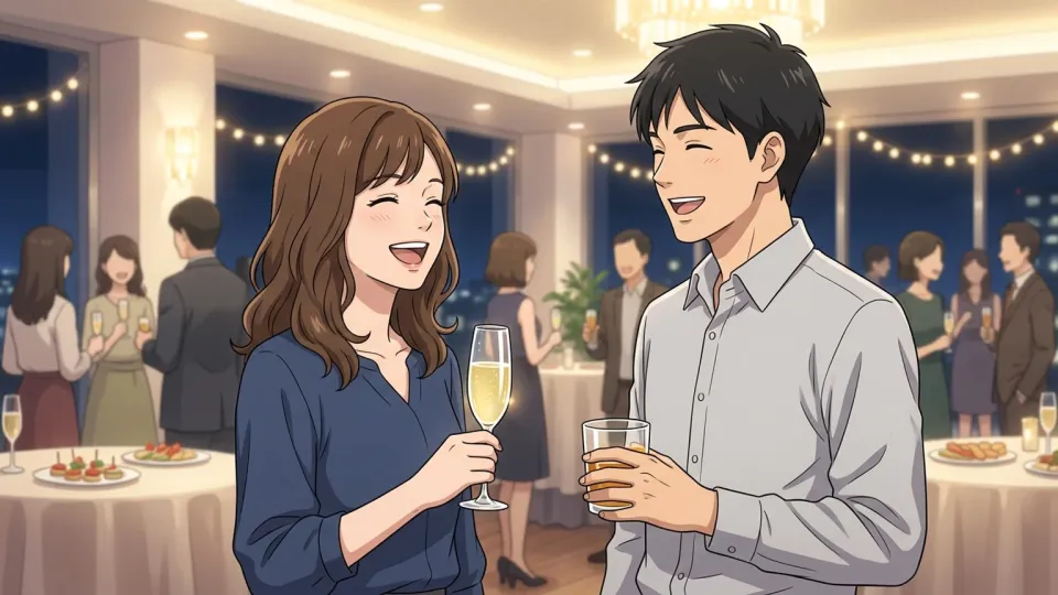 パーティーで楽しんでいる人々