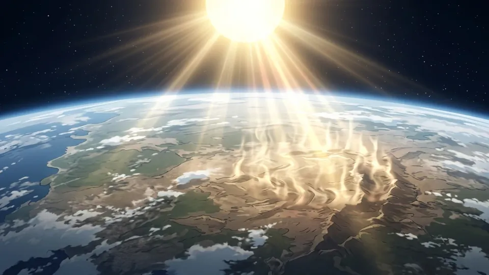 太陽から地球へ届く熱エネルギー