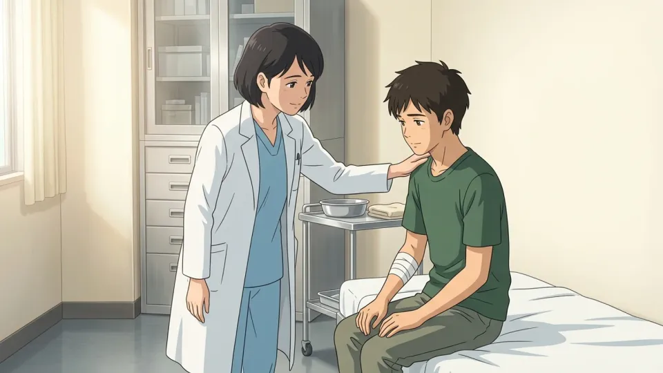患者を思いやる医師