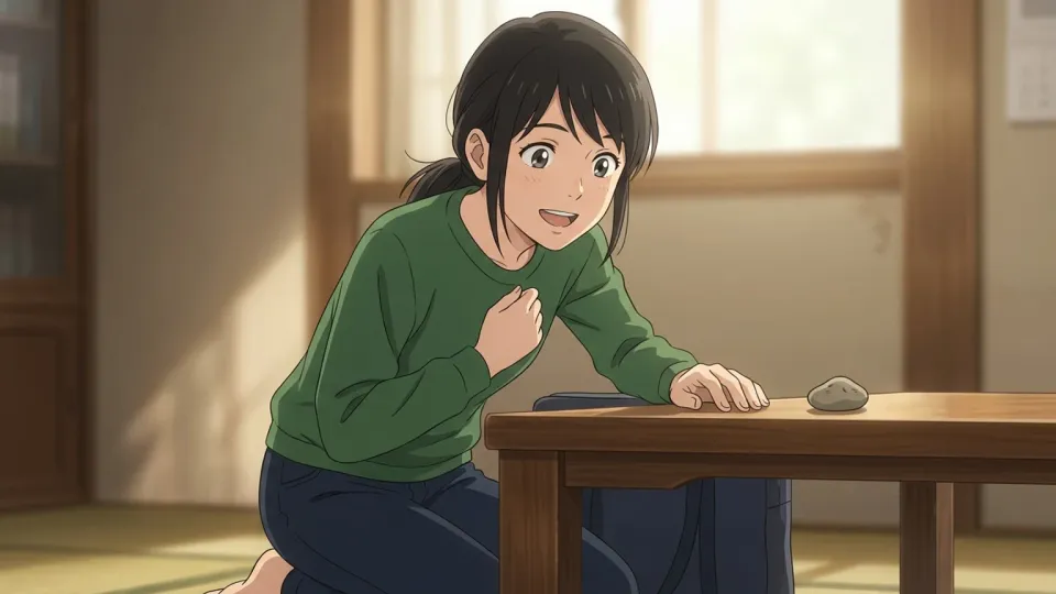 直観的な理解を得てひらめいた表情をする女性