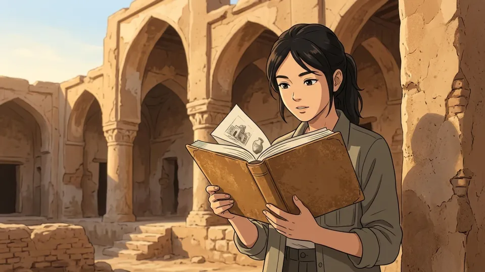 イランの歴史を研究する女性