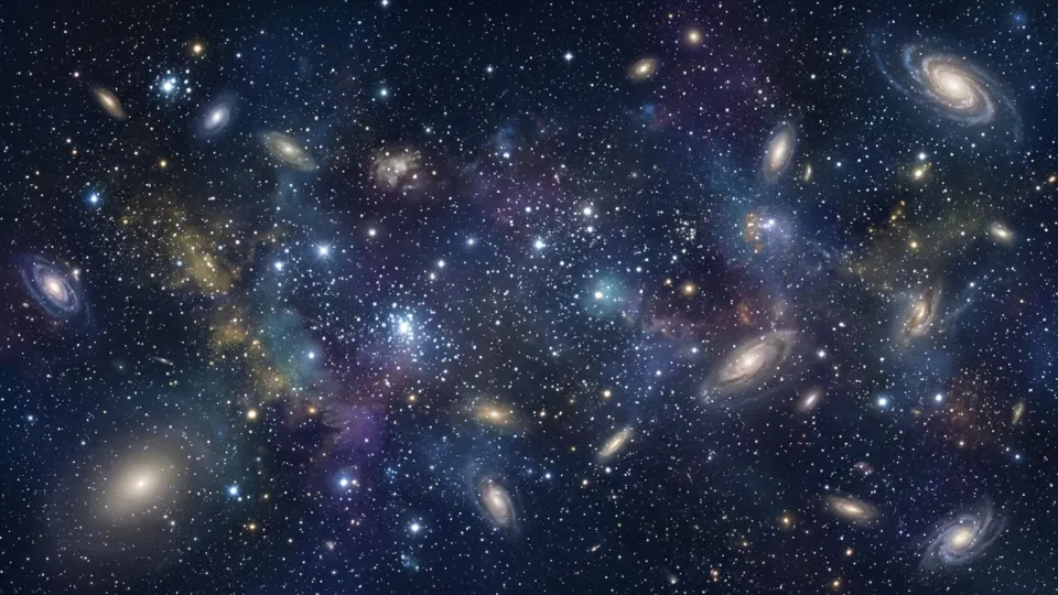 果てしなく広がる星空の宇宙