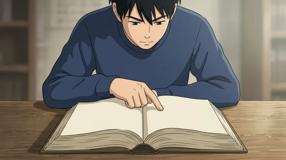 辞書で単語を調べる人