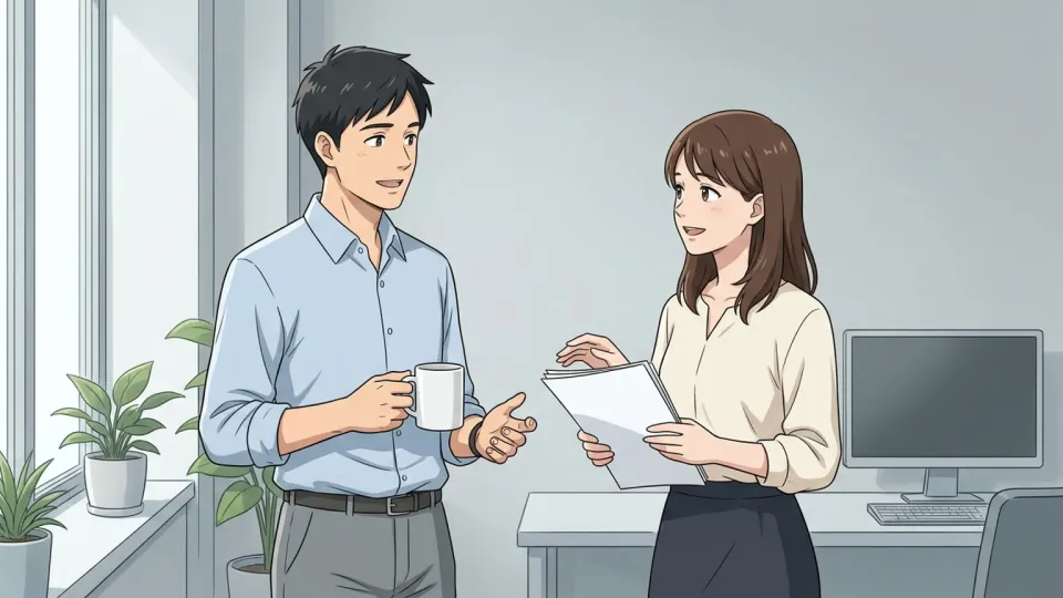 同僚同士の小さな誤解