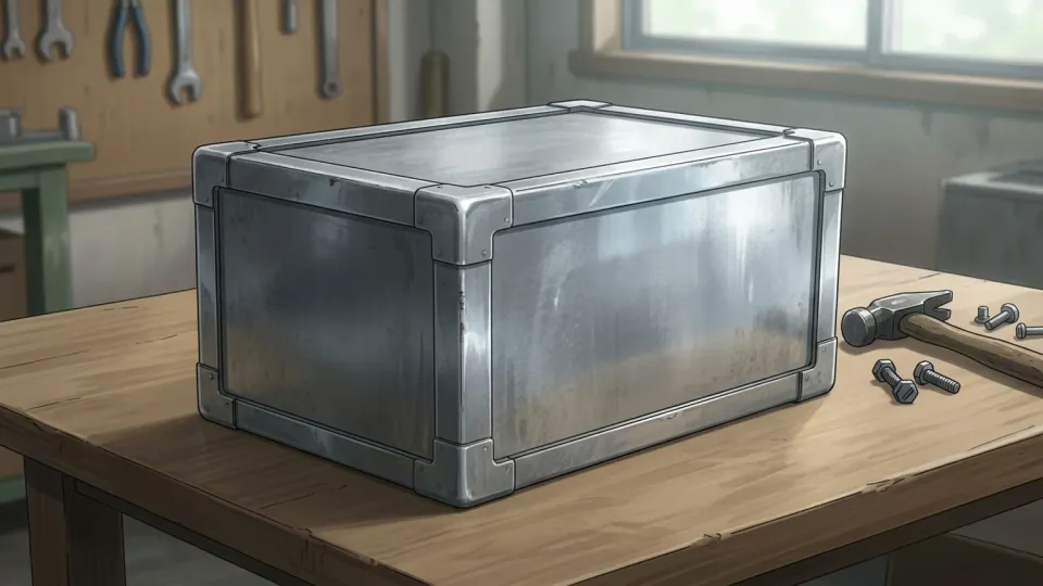 金属製の箱