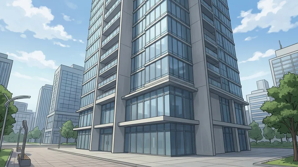都会にある現代的なマンション