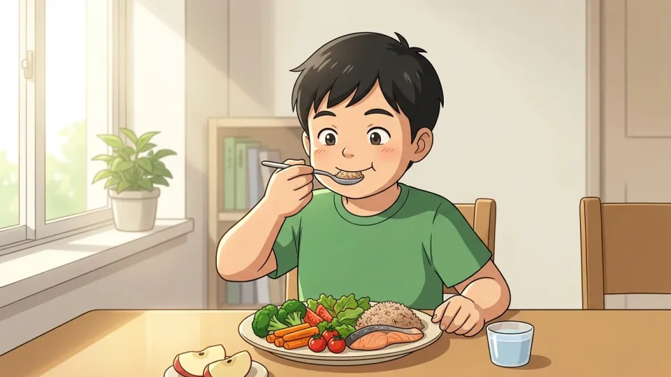 子供の健康的な成長を支える適切な栄養摂取。