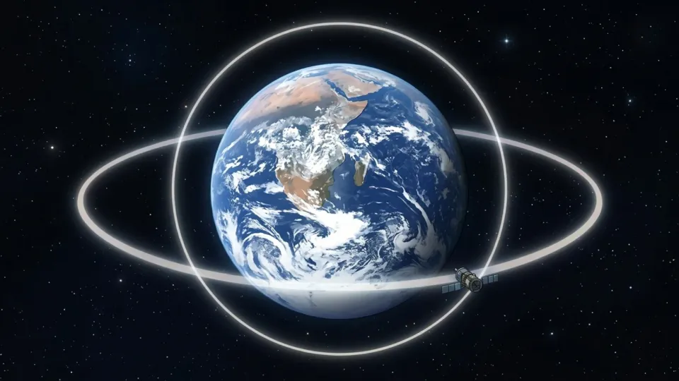 地球の周りを回る人工衛星