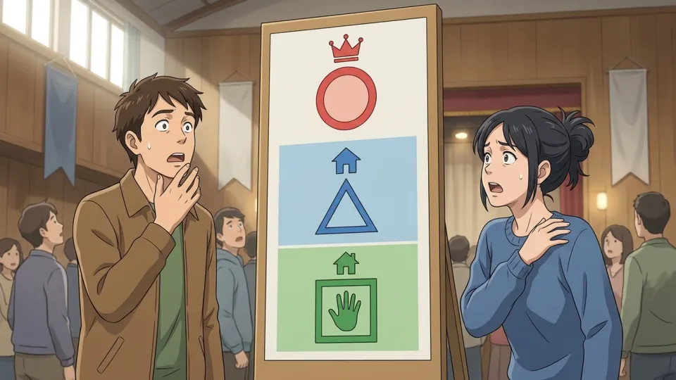 選挙の結果に驚く人々