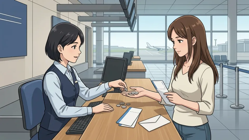 欠航した1便分の一部返金を案内する航空会社