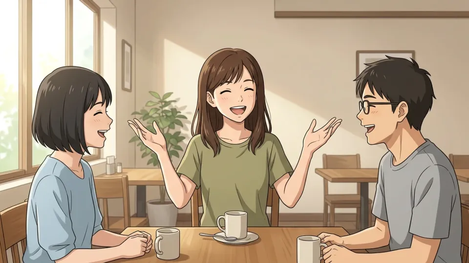 社交的な性格の女性