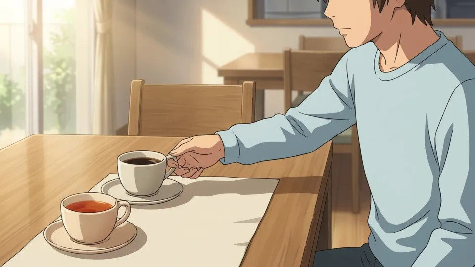 朝食時に紅茶よりもコーヒーを好んで選ぶ人。