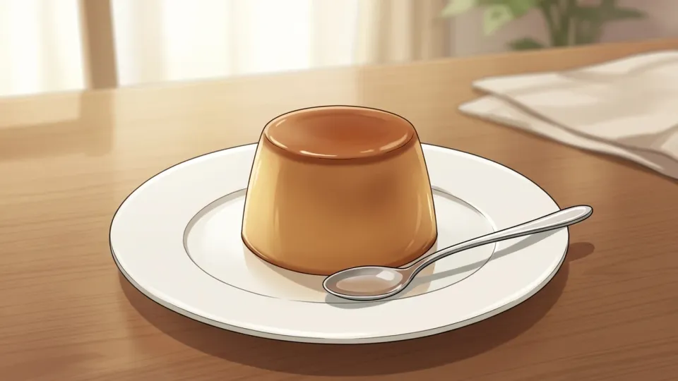 皿の上のプディング