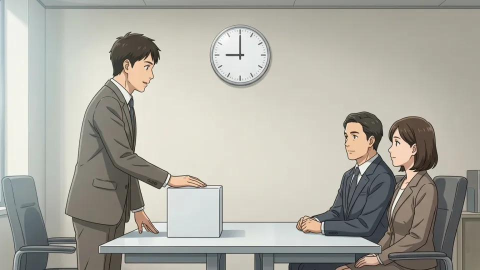 開始時刻の9時までに着席したプレゼン参加者