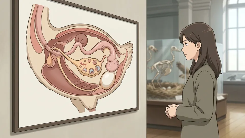 生殖システムを示すイラスト