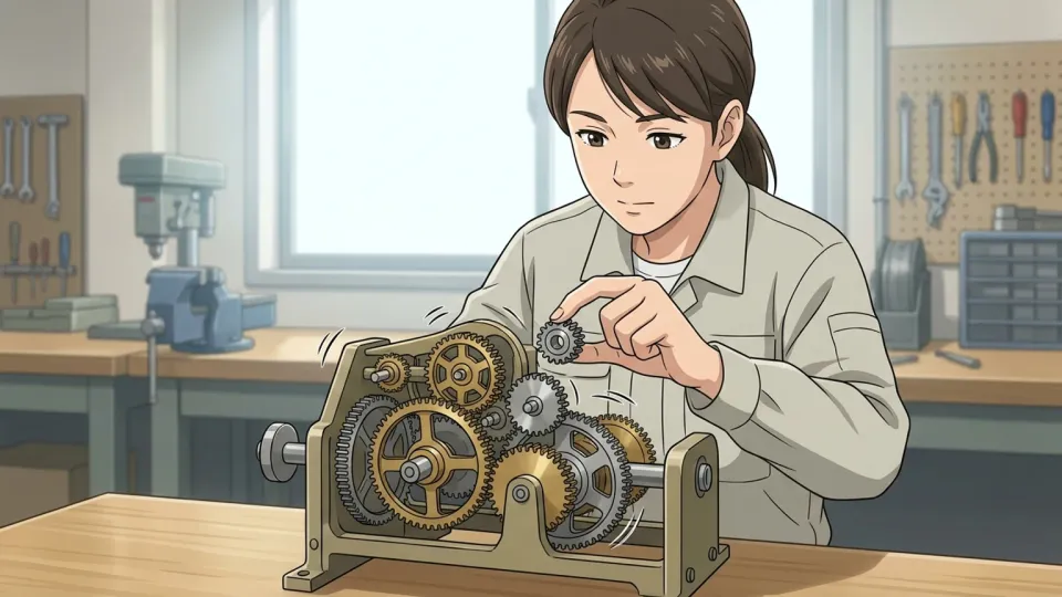 パソコンに向かって作業する女性